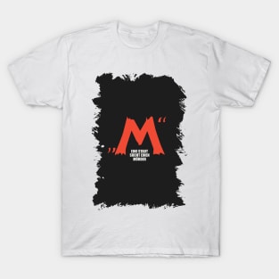 Fritz Lang's Masterpiece: 'M' Tribute Tee - Noir Elegance T-Shirt